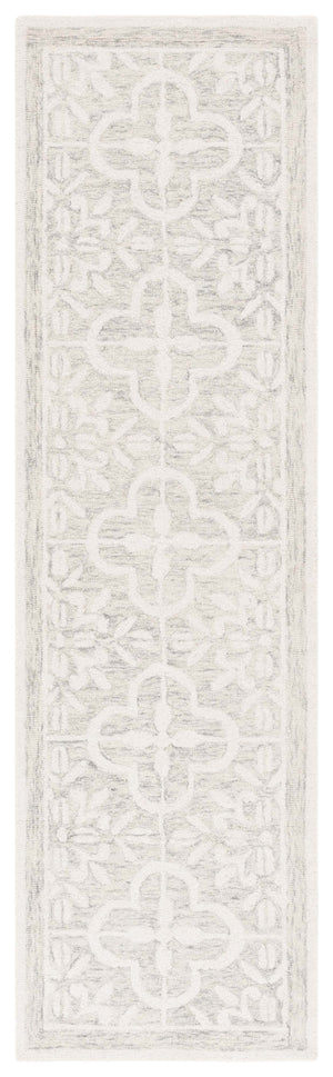 Safavieh Lrl Hand-Tufted Grey Ivory Wool-Cotton Rug — Low-Profile, Artisanal Comfort For Entryways & Bedsides 2'-6" x 4'-0" LRL6942F-24