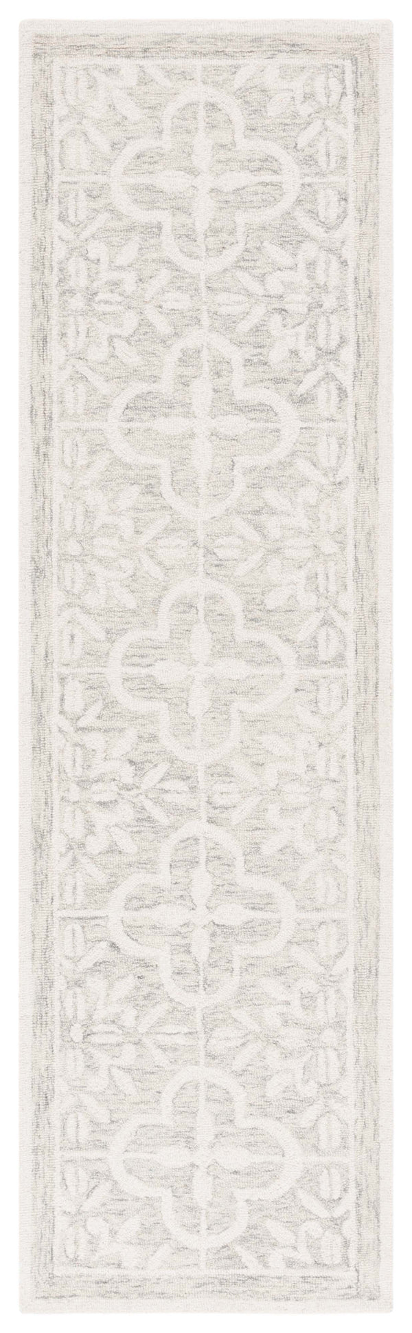 Safavieh Lrl Hand-Tufted Wool-Cotton Area Rug In Grey Ivory Floral Motif — Transitional, Low-Profile Luxury 2'-0" x 5'-0" LRL6942F-25