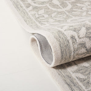 Safavieh Lrl Hand-Tufted Grey Ivory Wool-Cotton Rug — Low-Profile, Artisanal Comfort For Entryways & Bedsides 2'-6" x 4'-0" LRL6942F-24