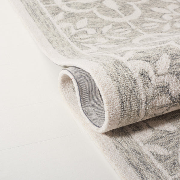 Safavieh Lrl Hand-Tufted Grey Ivory Wool-Cotton Rug — Low-Profile, Artisanal Comfort For Entryways & Bedsides 2'-6" x 4'-0" LRL6942F-24