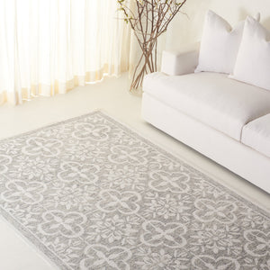 Safavieh Lrl Hand-Tufted Grey Ivory Wool-Cotton Rug — Low-Profile, Artisanal Comfort For Entryways & Bedsides 2'-6" x 4'-0" LRL6942F-24