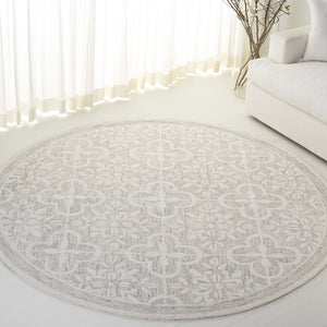 Safavieh Lrl Hand-Tufted Grey Ivory Wool-Cotton Rug — Low-Profile, Artisanal Comfort For Entryways & Bedsides 2'-6" x 4'-0" LRL6942F-24