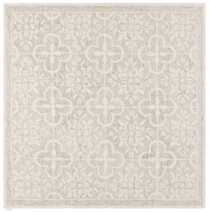 Safavieh Lrl Hand Tufted Wool Runner Floral Traditional Rug for Hallway and Entryway Decor 7'-0" x 7'-0" Square LRL6942F-7SQ