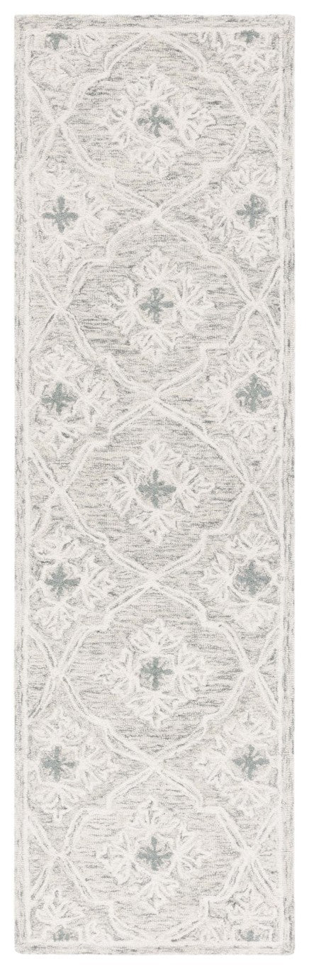 Safavieh Lrl Hand-Tufted Wool Cotton Floral Geometric Accent Rug for Entryways and Bedrooms 2'-3" x 8'-0" LRL6943G-28