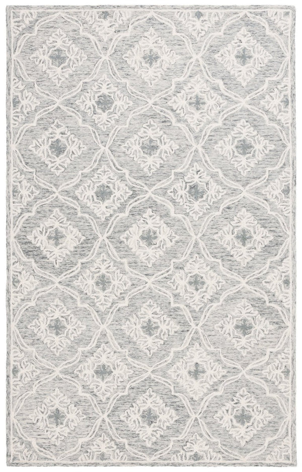 Safavieh Lrl Hand-Tufted Wool Cotton Floral Geometric Accent Rug for Entryways and Bedrooms 5'-0" x 8'-0" LRL6943G-5