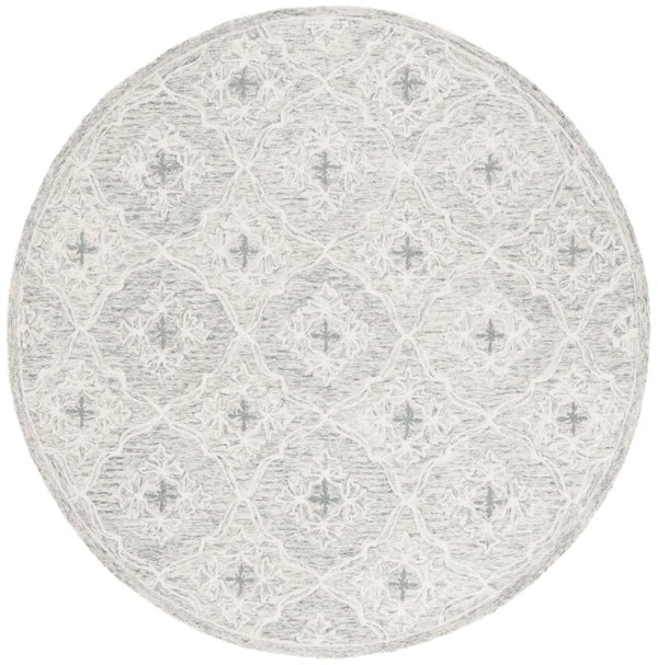 Safavieh Lrl Hand-Tufted Wool Cotton Floral Geometric Accent Rug for Entryways and Bedrooms 7'-0" x 7'-0" - Round LRL6943G-7R