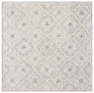 Safavieh Lrl Hand-Tufted Wool Cotton Floral Geometric Accent Rug for Entryways and Bedrooms 7'-0" x 7'-0" - Square LRL6943G-7SQ