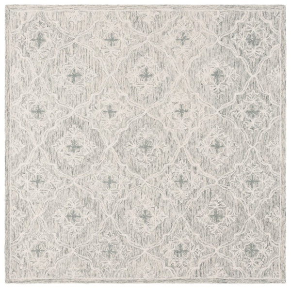 Safavieh Lrl Hand-Tufted Wool Cotton Floral Geometric Accent Rug for Entryways and Bedrooms 7'-0" x 7'-0" - Square LRL6943G-7SQ