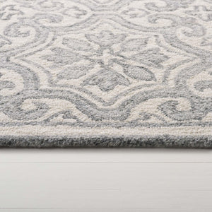 Safavieh Lrl Hand Tufted Wool Cotton Runner Rug Grey Ivory Traditional Hallway Entryway 2'-3" x 8'-0" LRL6944F-28