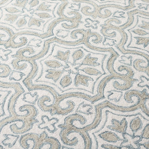 Safavieh Lrl Quinn Hand Tufted Wool Cotton Runner Rug for Hallways and Entryways Teal 4'-0" x 6'-0" LRL6944J-4