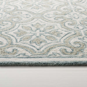 Safavieh Lrl Quinn Hand Tufted Wool Cotton Runner Rug for Hallways and Entryways Teal 4'-0" x 6'-0" LRL6944J-4