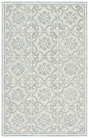 Safavieh Lrl Quinn Hand Tufted Wool Cotton Runner Rug for Hallways and Entryways Teal 5'-0" x 8'-0" LRL6944J-5