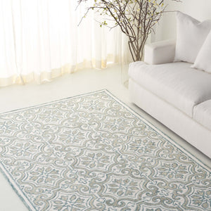 Safavieh Lrl Quinn Hand Tufted Wool Cotton Runner Rug for Hallways and Entryways Teal 6'-0" x 9'-0" LRL6944J-6