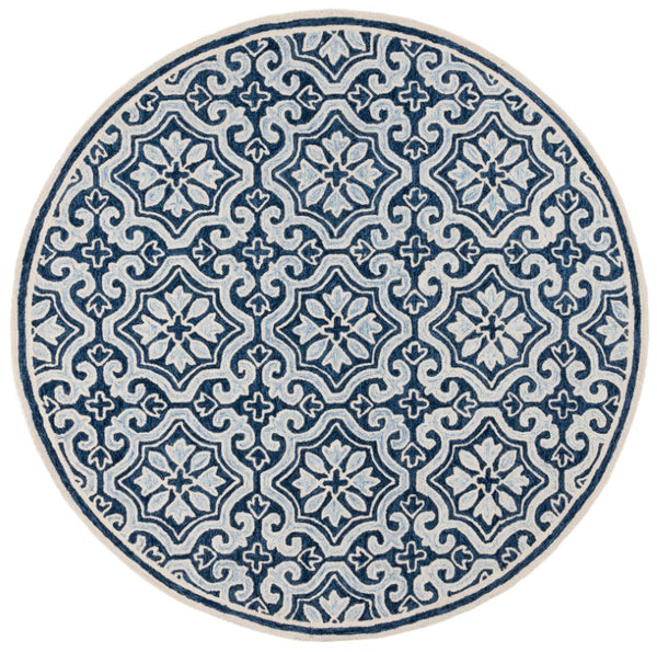 Safavieh Lrl Hand Tufted Wool Cotton Oriental Runner for Hallways and Entryways 7'-0" x 7'-0" - Round LRL6944M-7R