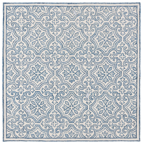 Safavieh Lrl Hand-Tufted Quinn Wool Runner 2'3" X10' Navy Ivory – Low 3/8" Pile, Durable Entryway Elegance LRL6944N-210