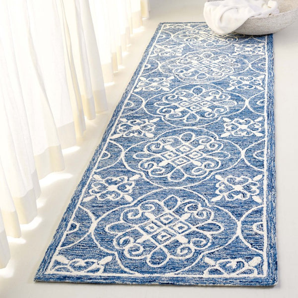 Safavieh Lrl Hand-Tufted Wool Cotton Medallion Accent Rug with Ornate Floral Detail 2'-3" x 8'-0" LRL6945N-28