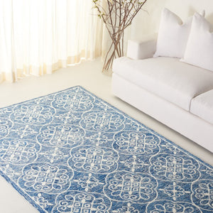 Safavieh Lrl Hand-Tufted Wool Cotton Medallion Accent Rug with Ornate Floral Detail 5'-0" x 8'-0" LRL6945N-5