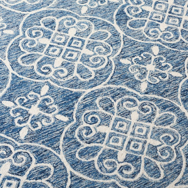 Safavieh Lrl Hand-Tufted Wool Cotton Medallion Accent Rug with Ornate Floral Detail 8'-0" x 10'-0" LRL6945N-8