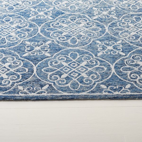 Safavieh Lrl Hand-Tufted Wool Cotton Medallion Accent Rug with Ornate Floral Detail 8'-0" x 10'-0" LRL6945N-8