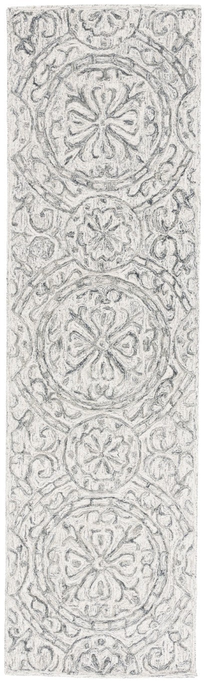 Safavieh Lrl Hand-Tufted Wool Runner Oriental Pattern Ivory Grey Hallway Accent Rug 2'-3" x 8'-0" LRL6947F-28
