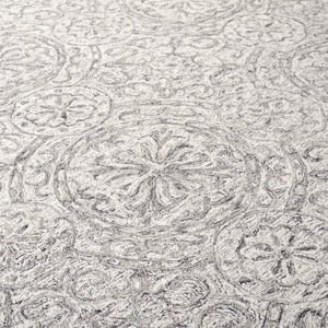 Safavieh Lrl Hand-Tufted Wool Runner Oriental Pattern Ivory Grey Hallway Accent Rug 3'-0" x 5'-0" LRL6947F-3