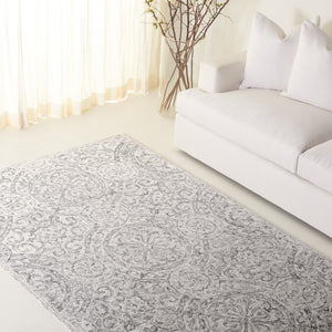 Safavieh Lrl Hand-Tufted Wool Runner Oriental Pattern Ivory Grey Hallway Accent Rug 6'-0" x 9'-0" LRL6947F-6