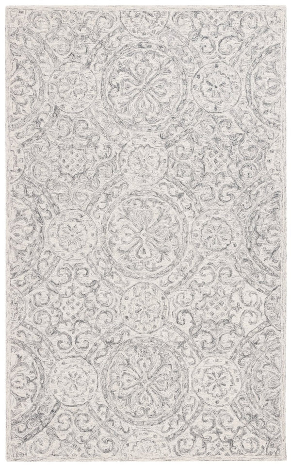Safavieh Lrl Hand-Tufted Wool Runner Oriental Pattern Ivory Grey Hallway Accent Rug 6'-0" x 9'-0" LRL6947F-6