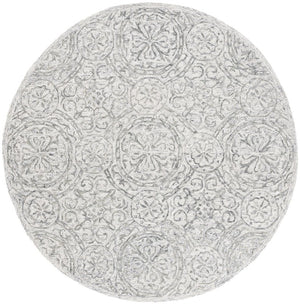 Safavieh Lrl Hand-Tufted Wool Runner Oriental Pattern Ivory Grey Hallway Accent Rug 7'-0" x 7'-0" Round LRL6947F-7R