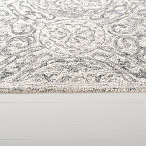Safavieh Lrl Hand-Tufted Wool Runner Oriental Pattern Ivory Grey Hallway Accent Rug 7'-0" x 7'-0" Square LRL6947F-7SQ