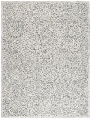 Safavieh Lrl Hand-Tufted Wool Runner Oriental Pattern Ivory Grey Hallway Accent Rug 8'-0" x 10'-0" LRL6947F-8