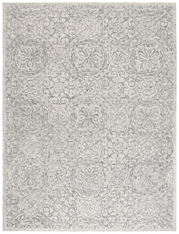 Safavieh Lrl Hand-Tufted Wool Runner Oriental Pattern Ivory Grey Hallway Accent Rug 8'-0" x 10'-0" LRL6947F-8