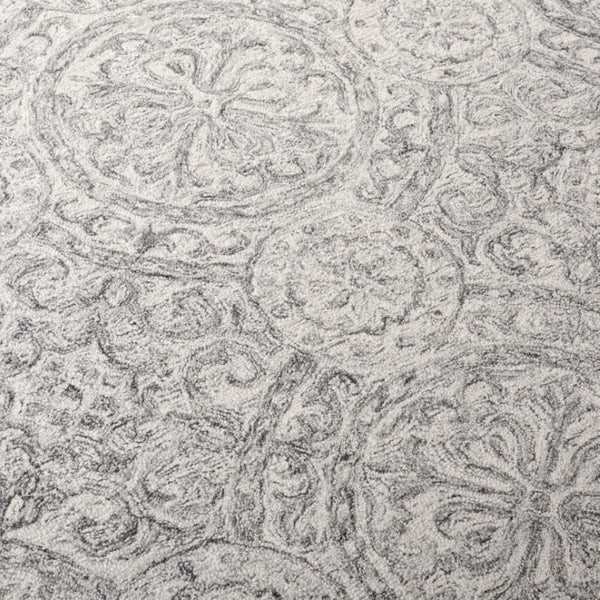Safavieh Lrl Hand-Tufted Wool Runner Oriental Pattern Ivory Grey Hallway Accent Rug 8'-0" x 10'-0" LRL6947F-8