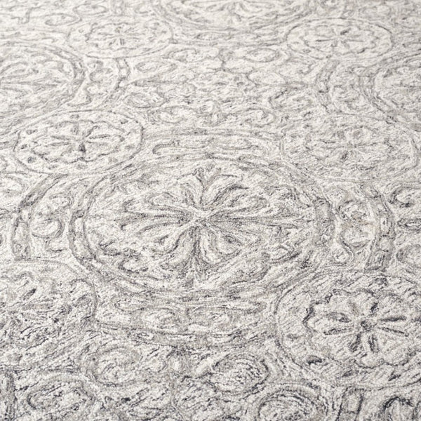 Safavieh Lrl Hand-Tufted Wool Runner Oriental Pattern Ivory Grey Hallway Accent Rug 8'-0" x 10'-0" LRL6947F-8