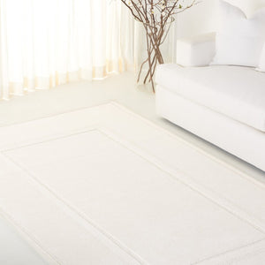 Safavieh Lrl Hand Tufted Wool Blend Area Rug Solid Ivory Minimalist Low Pile Living Room 5' x 8' LRL6948A-5
