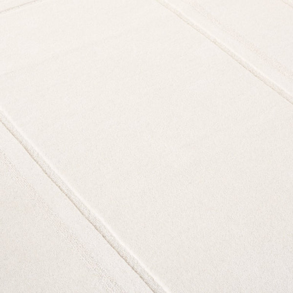Safavieh Lrl Hand Tufted Wool Blend Area Rug Solid Ivory Minimalist Low Pile Living Room 8' x 10' LRL6948A-8