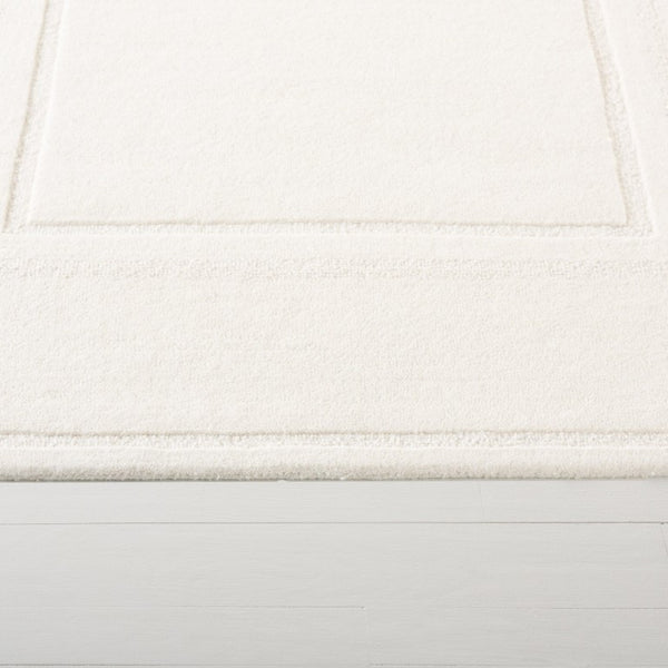 Safavieh Lrl Hand Tufted Wool Blend Area Rug Solid Ivory Minimalist Low Pile Living Room 8' x 10' LRL6948A-8