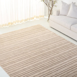 Safavieh Lauren Ralph Handloomed Wool Cotton Area Rug Neutral Beige Low Pile Living Room Accent LRL6952B-8