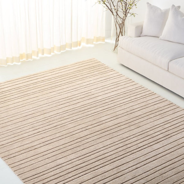 Safavieh Lauren Ralph Handloomed Wool Cotton Area Rug Neutral Beige Low Pile Living Room Accent LRL6952B-8