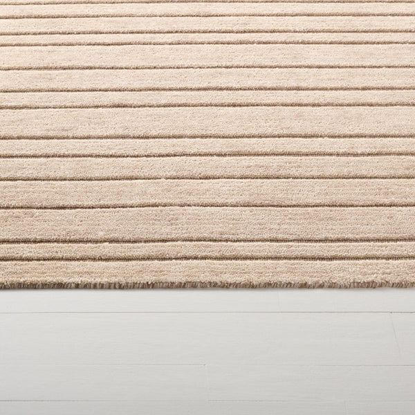 Safavieh Lauren Ralph Handloomed Wool Cotton Area Rug Neutral Beige Low Pile Living Room Accent LRL6952B-8
