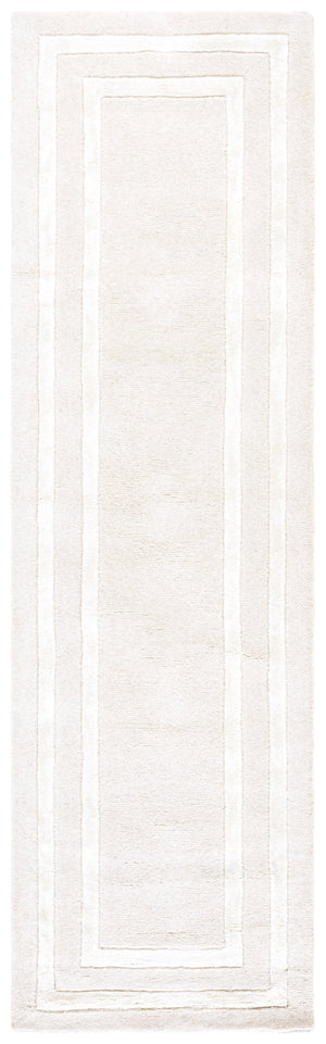 Safavieh Lauren Ivory Hand-Tufted Wool-Viscose Area Rug With Subtle Border — Durable, Plush Low-Profile Elegance 4'-0" x 6'-0" LRL6953A-4