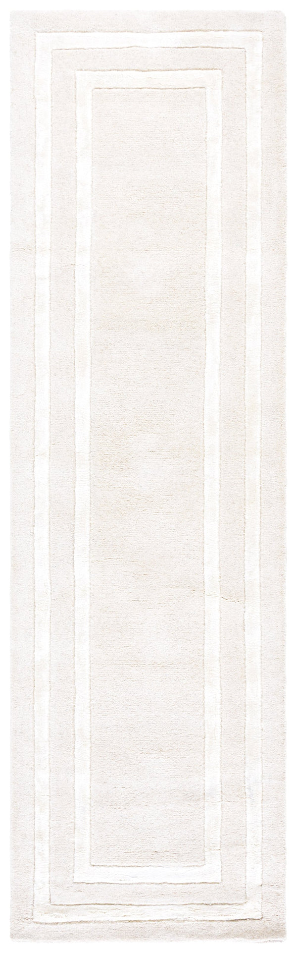 Safavieh Lauren Ivory Hand-Tufted Wool-Viscose Area Rug With Subtle Border — Durable, Plush Low-Profile Elegance 4'-0" x 6'-0" LRL6953A-4