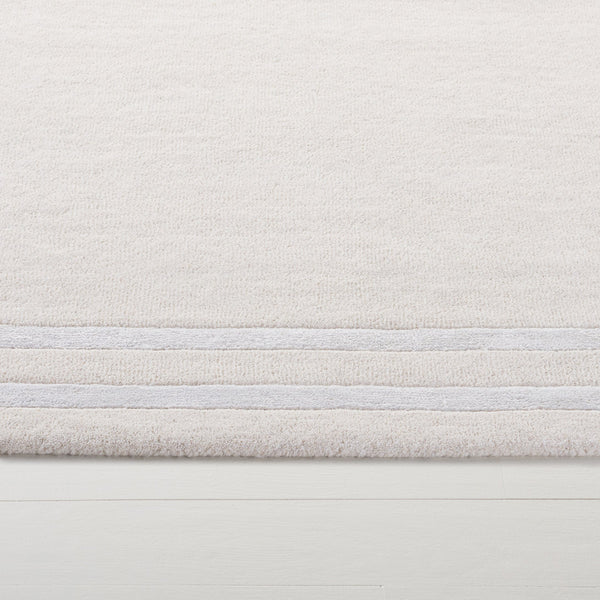 Safavieh Lauren Ivory Hand-Tufted Wool-Viscose Area Rug With Subtle Border — Durable, Plush Low-Profile Elegance 4'-0" x 6'-0" LRL6953A-4