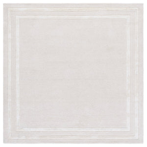 Safavieh Lauren Ivory Hand-Tufted Wool-Viscose Area Rug With Subtle Border — Durable, Plush Low-Profile Elegance 4'-0" x 6'-0" LRL6953A-4