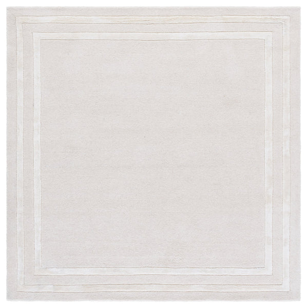 Safavieh Lauren Ivory Hand-Tufted Wool-Viscose Area Rug With Subtle Border — Durable, Plush Low-Profile Elegance 4'-0" x 6'-0" LRL6953A-4