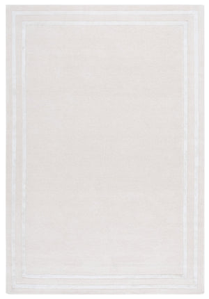 Safavieh Lauren Ivory Hand-Tufted Wool-Viscose Area Rug With Subtle Border — Durable, Plush Low-Profile Elegance 4'-0" x 6'-0" LRL6953A-4