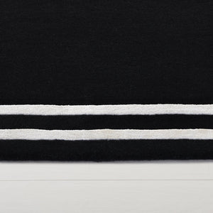 Safavieh Lauren Hand‑Tufted Charcoal & Ivory Wool‑Viscose Rug With Double Border—Plush Low‑Profile Comfort 8'-0" x 10'-0" LRL6953H-8