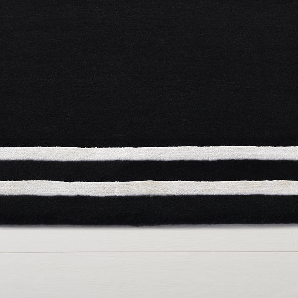 Safavieh Lauren Hand‑Tufted Charcoal & Ivory Wool‑Viscose Rug With Double Border—Plush Low‑Profile Comfort 8'-0" x 10'-0" LRL6953H-8