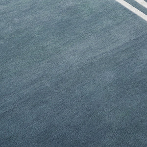 Safavieh Lauren Hand-Tufted Light Blue Area Rug With Ivory Double Border, Wool-Viscose Blend, Plush Low Pile 9'-0" x 12'-0" LRL6953L-9