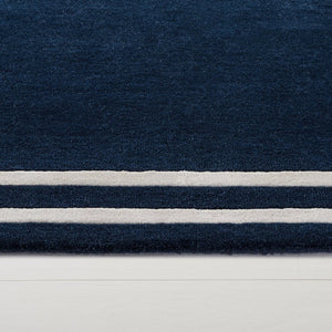 Safavieh Lauren Ralph Hand Tufted Wool Viscose Area Rug Navy Ivory Geometric Living Room LRL6953N-9