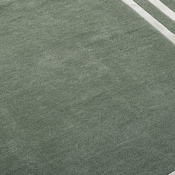 Safavieh Lauren Hand-Tufted Light Green And Ivory Area Rug, 70% Wool 30% Viscose, Low Pile, Artisanal Luxe 9'-0" x 12'-0" LRL6953W-9